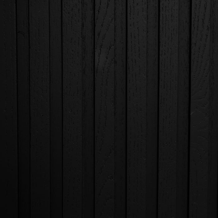Mesa de Jantar Preto-Natural Dm-Madeira 220 X 113 X 75 Cm