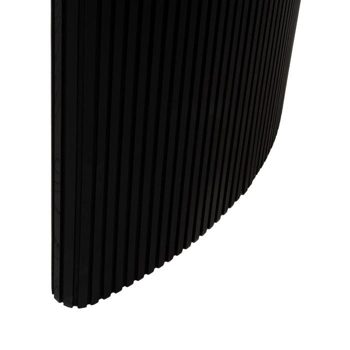 Mesa de Jantar Preto-Natural Dm-Madeira 220 X 113 X 75 Cm