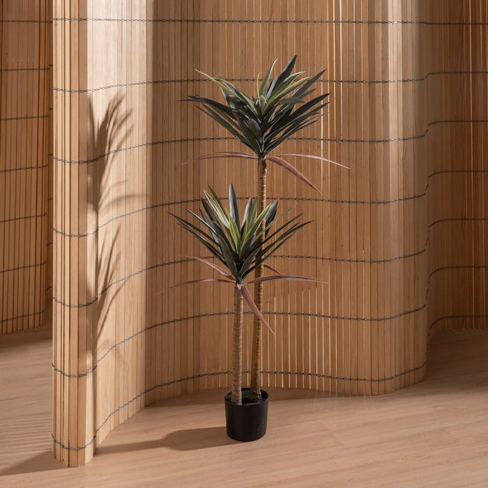 Planta Yuca Verde Pvc Decoración 125 Cm