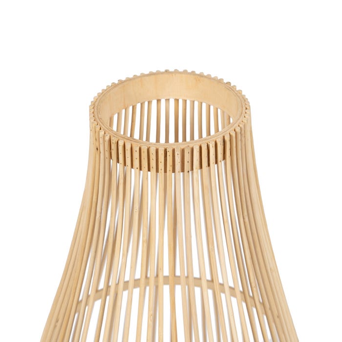 Lanterna de vela de bambu natural 30 x 30 x 55 cm