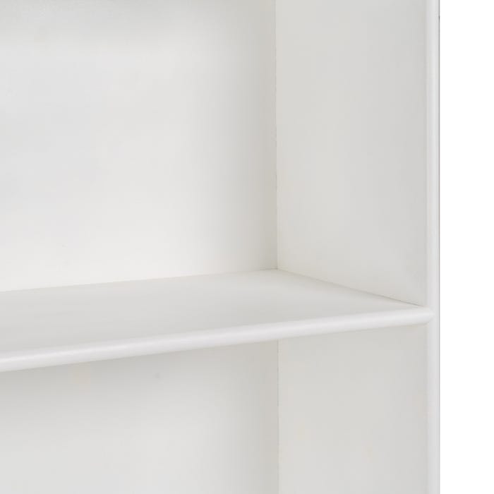White DM-Wood Bookcase 80 X 40 X 175 Cm
