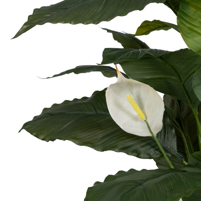 Planta de Jardim em Polietileno Verde-Branco 130 cm