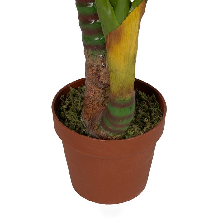 Planta de Jardim em Polietileno Verde-Branco 130 cm