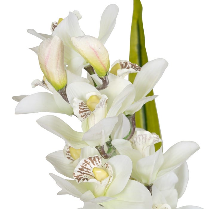 Planta de orquídea de polietileno verde-branco 100 cm