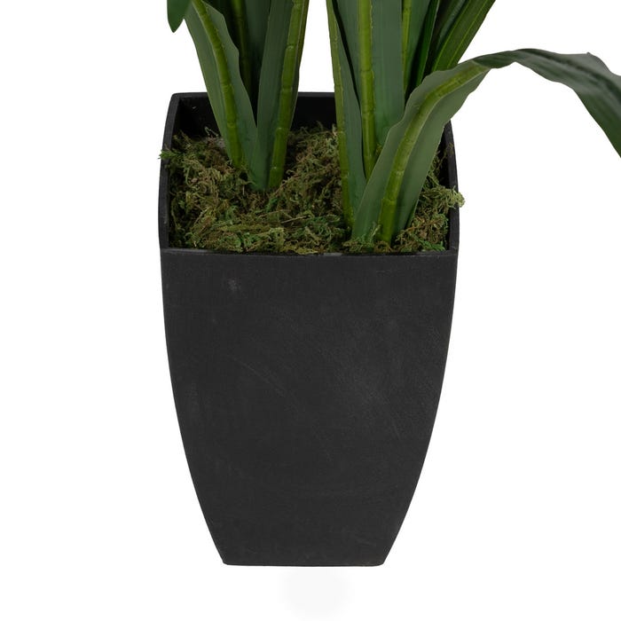 Planta de orquídea de polietileno verde-branco 100 cm