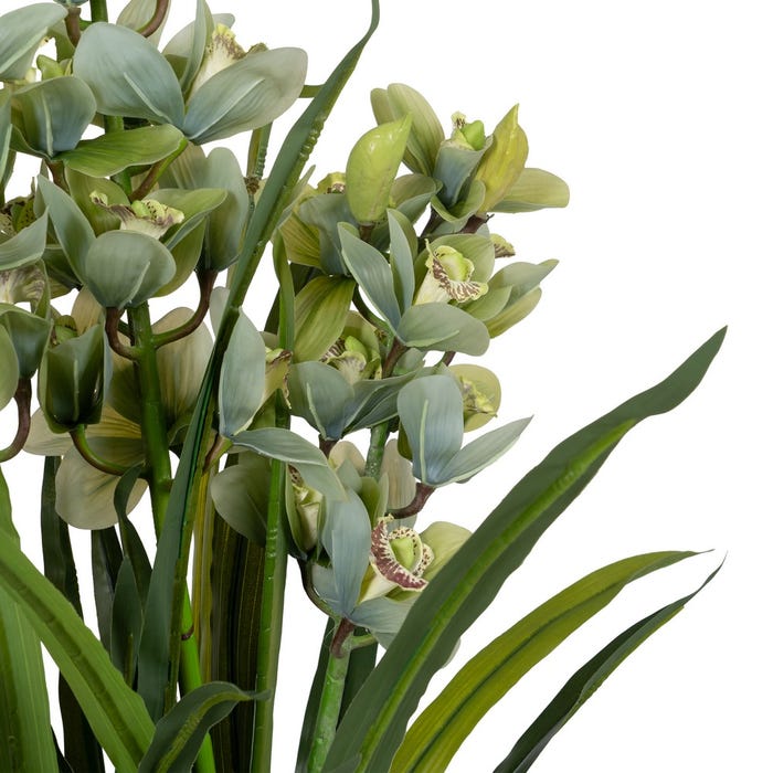 Planta de Orquídea de Polietileno Verde Jardim 110 Cm