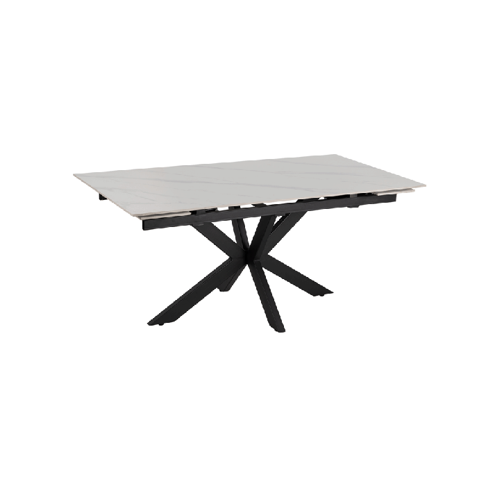 Mesa Extensível Branco-Preto 170 X 90 X 76 Cm