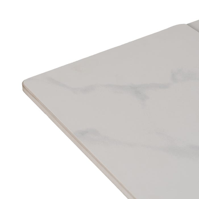 Mesa Extensível Branco-Preto 170 X 90 X 76 Cm