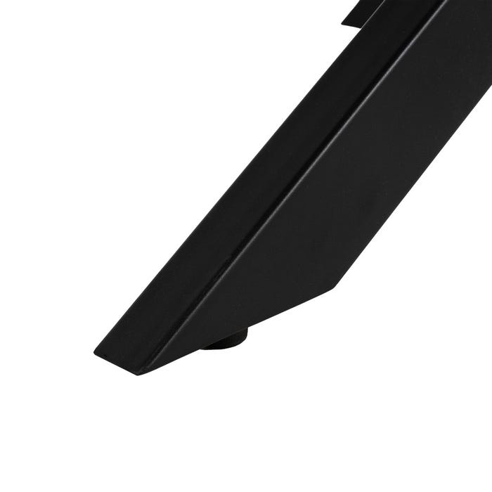 Mesa extensível cinza-preta 170 x 90 x 76 cm