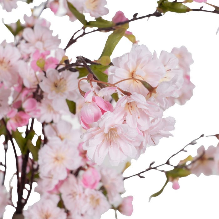 Jardim de tecido PVC de cerejeira rosa 140 cm