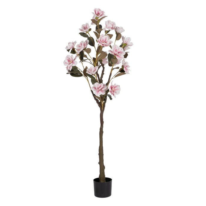 Árbol Magnolia Rosa Pvc Jardín 170 Cm