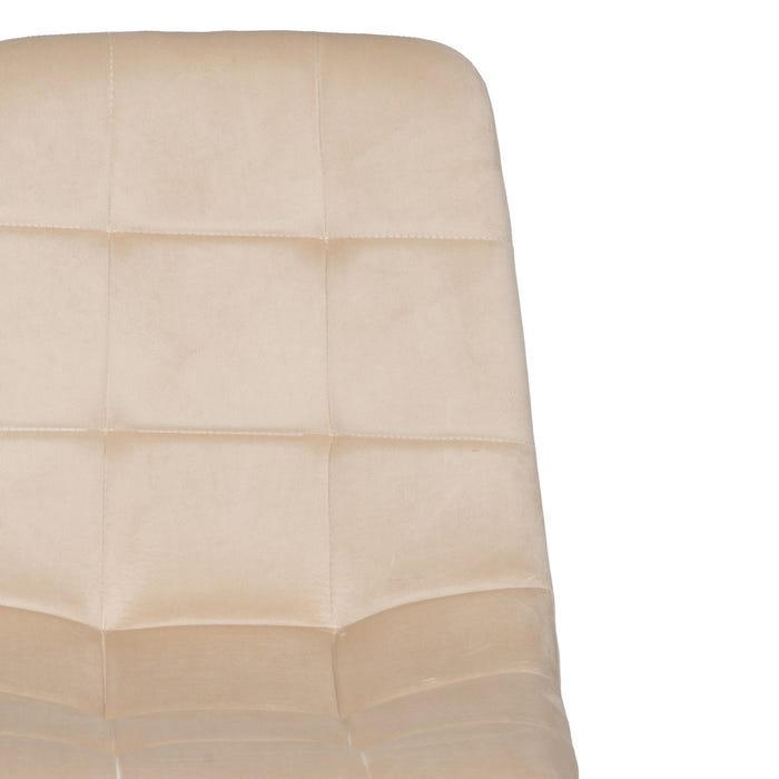 Silla Beige Terciopelo Contract 45 X 51 X 88,50 Cm