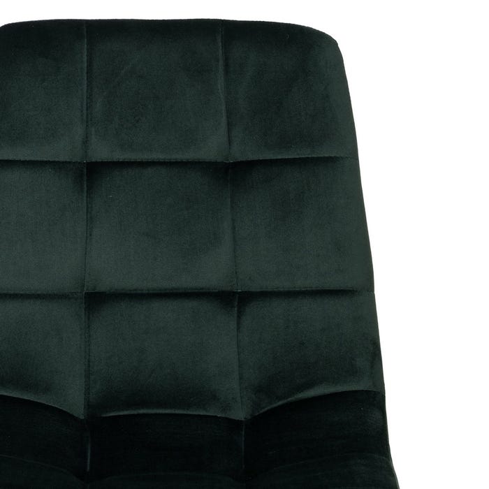 Dark Green Velvet Contract Chair 45 X 51 X 88.50 Cm