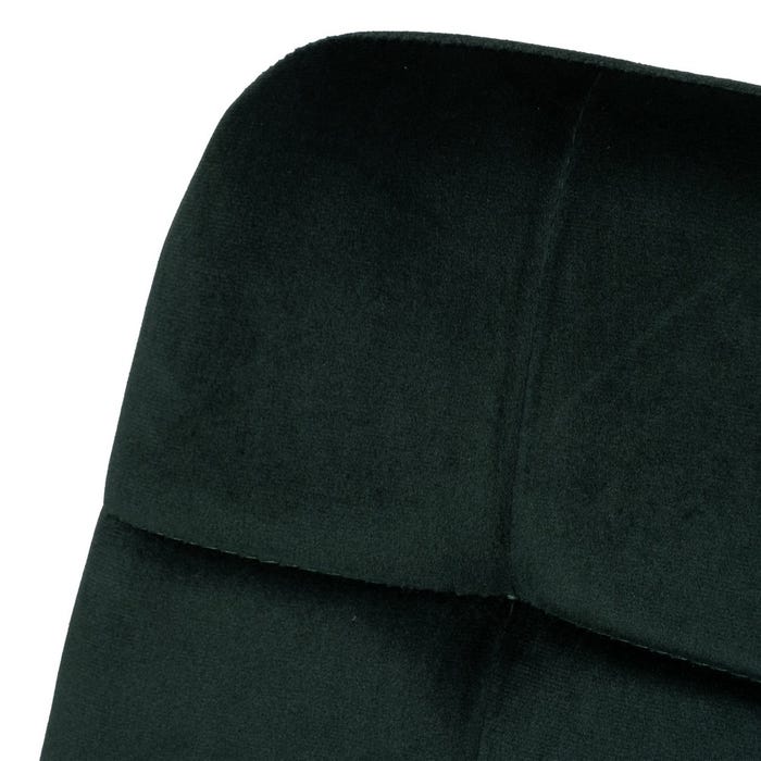 Dark Green Velvet Contract Chair 45 X 51 X 88.50 Cm