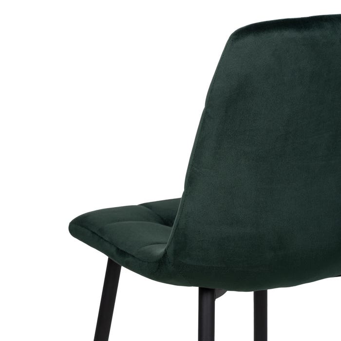 Dark Green Velvet Contract Chair 45 X 51 X 88.50 Cm