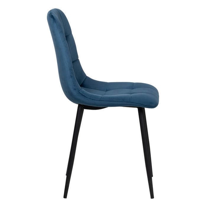 Silla Azul Oscuro Terciopelo Contract 45 X 51 X 88,50 Cm