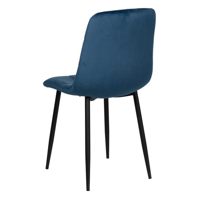 Silla Azul Oscuro Terciopelo Contract 45 X 51 X 88,50 Cm