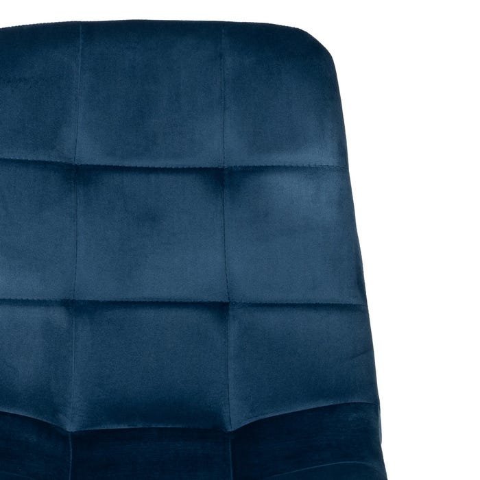 Silla Azul Oscuro Terciopelo Contract 45 X 51 X 88,50 Cm