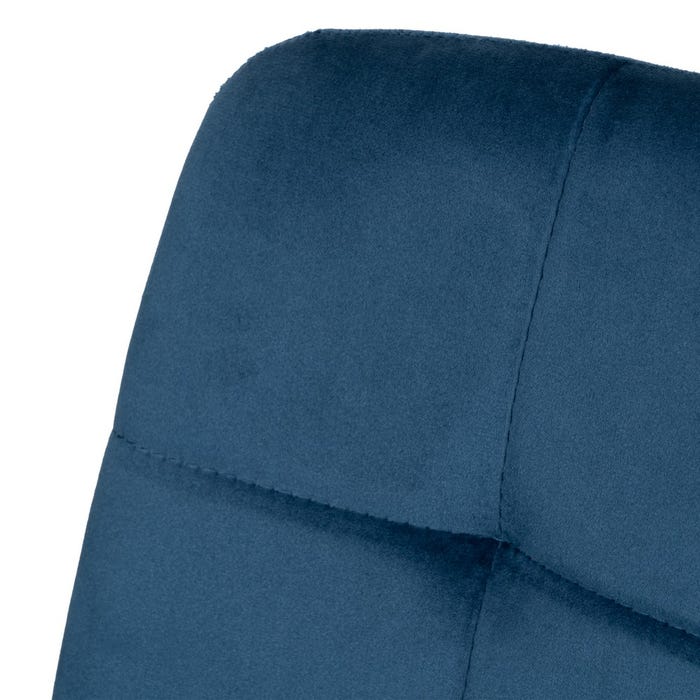 Silla Azul Oscuro Terciopelo Contract 45 X 51 X 88,50 Cm