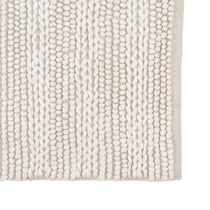 Tapete decorativo de tecido creme 250 x 350 cm