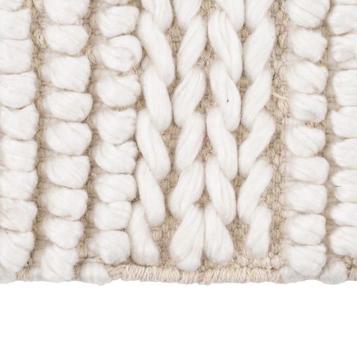 Tapete decorativo de tecido creme 250 x 350 cm
