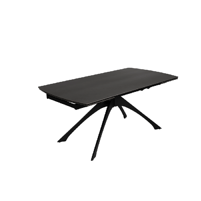 Mesa extensível cinza escuro 180 x 90 x 76 cm