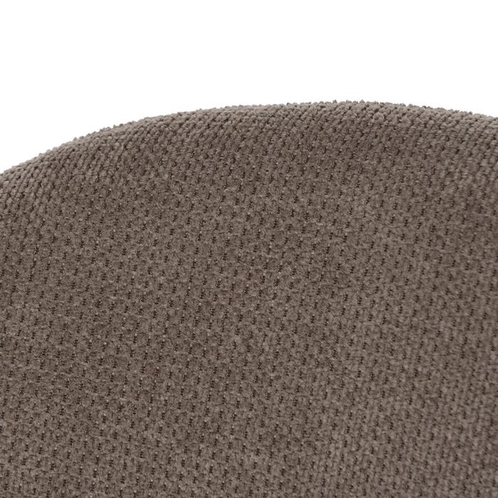 Taupe Fabric-Metal Chair 54 X 60 X 78 Cm