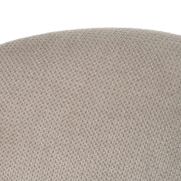 Beige Fabric-Metal Chair 66 X 60 X 79 Cm