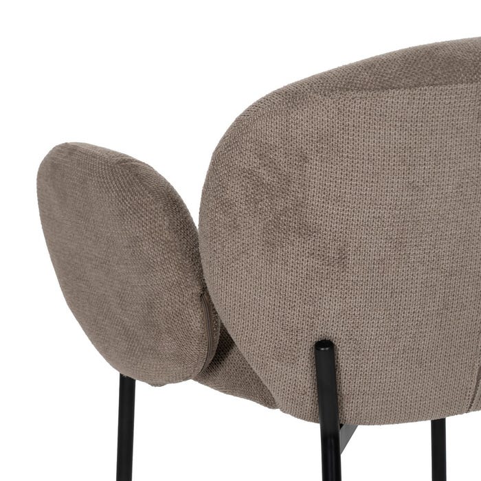 Silla Taupe Tejido-Metal 66 X 60 X 79 Cm