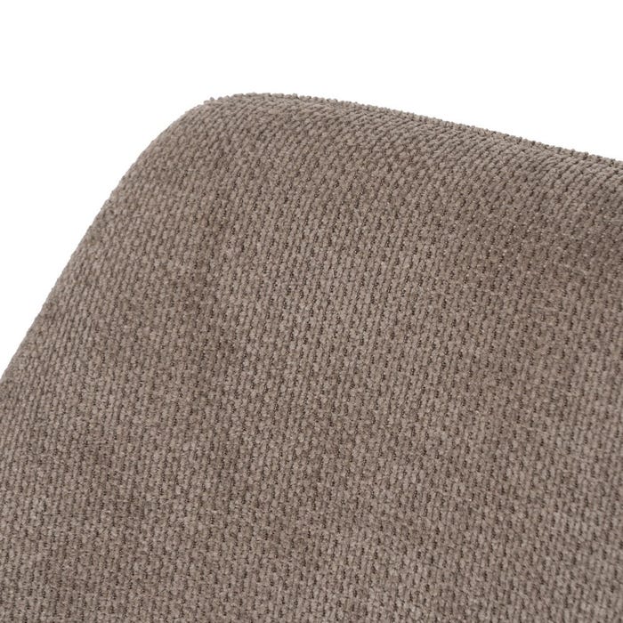 Taupe Swivel Fabric-Metal Chair 59.50 X 62 X 83.50 Cm
