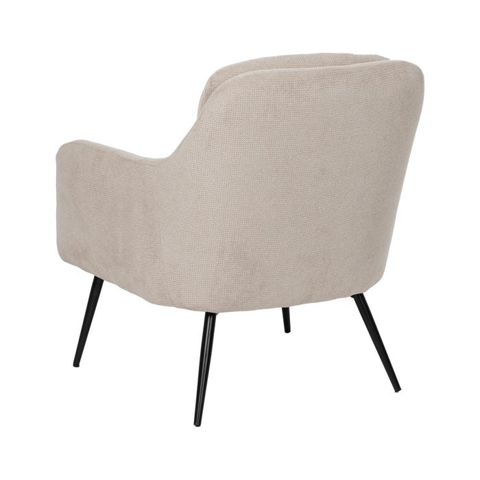 Sillón Beige Tejido-Metal 69 X 73 X 79 Cm