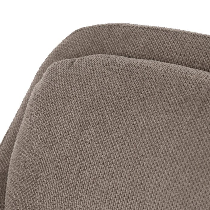 Taupe Fabric-Metal Armchair 69 X 72 X 79 Cm