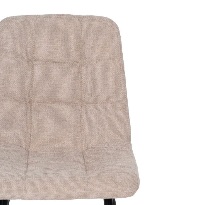 Silla Beige Tejido-Metal Contract 44 X 42 X 89 Cm