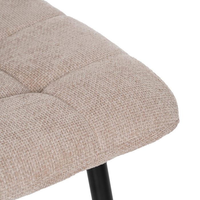 Silla Beige Tejido-Metal Contract 44 X 42 X 89 Cm