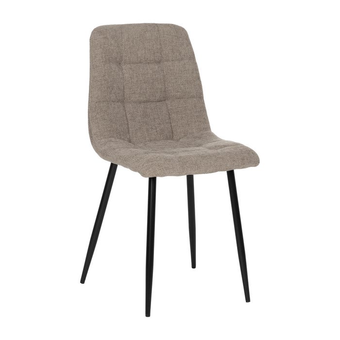 Silla Taupe Tejido-Metal Contract 44 X 42 X 89 Cm