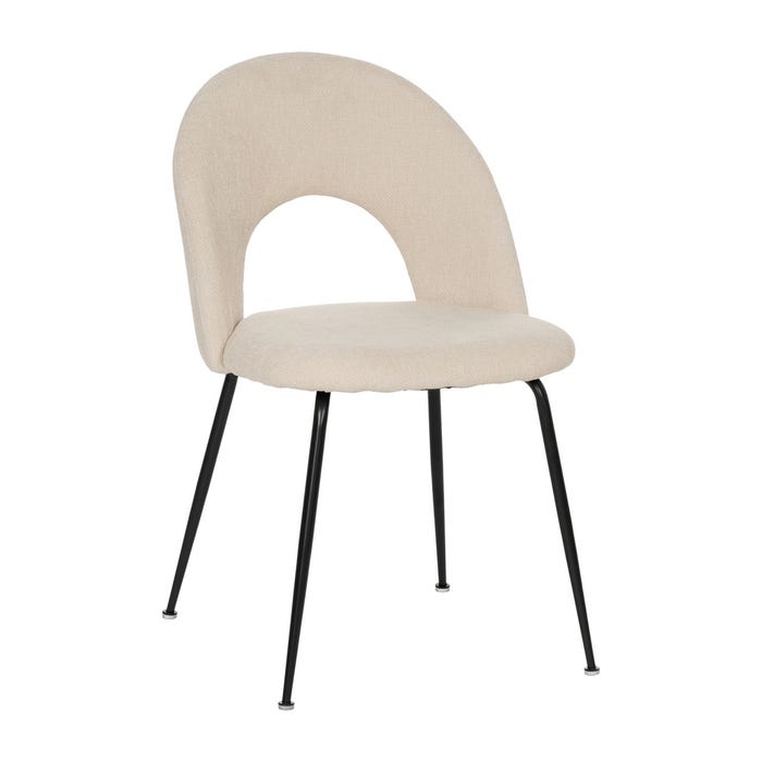 Silla Blanco Tejido-Metal Contract 49 X 60 X 81 Cm