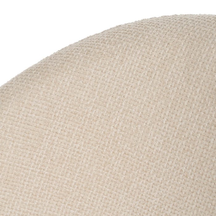 White Fabric-Metal Contract Chair 49 X 60 X 81 Cm