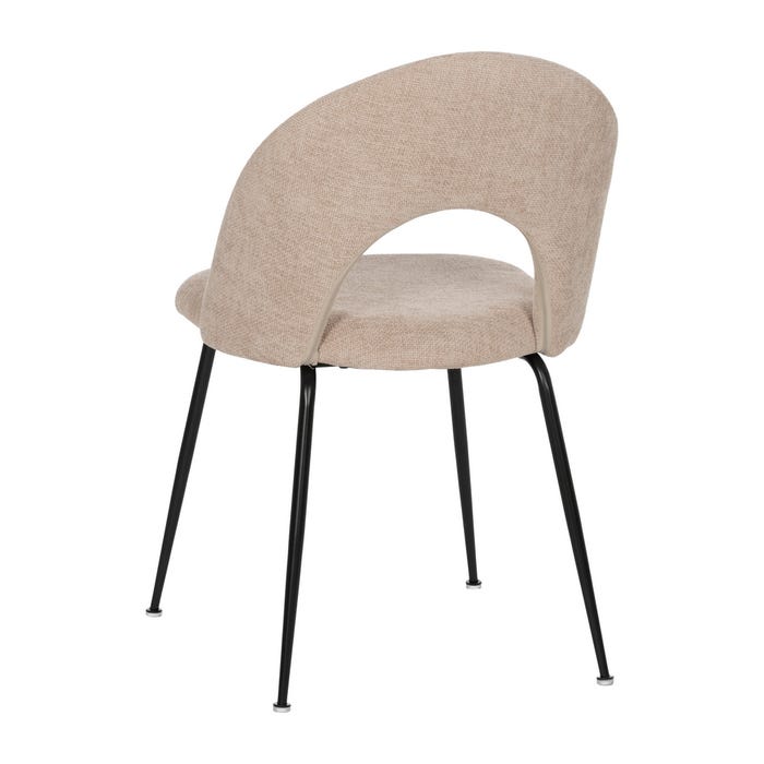Silla Beige Tejido-Metal Contract 49 X 60 X 81 Cm
