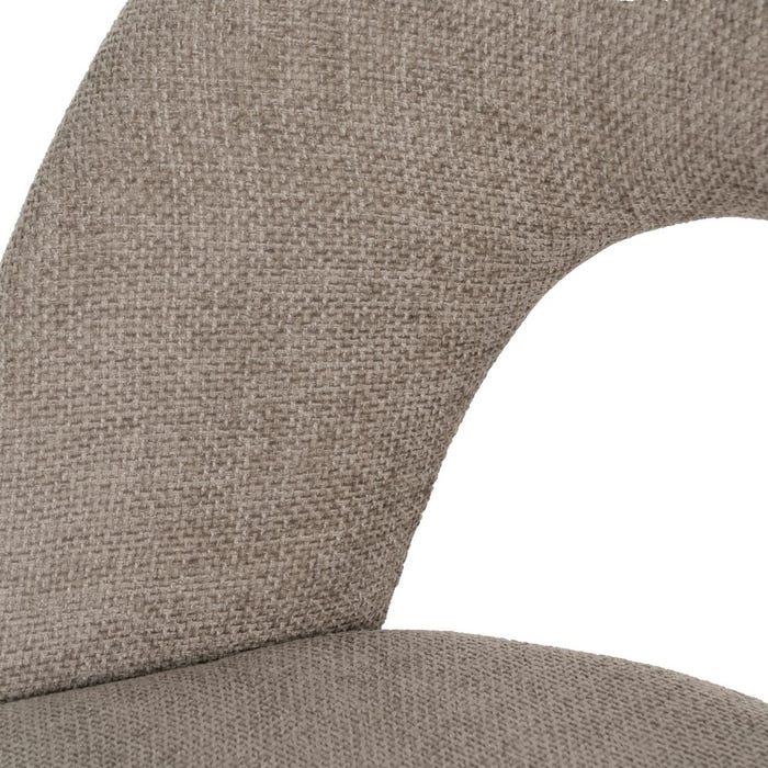 Silla Taupe Tejido-Metal Contract 49 X 60 X 81 Cm