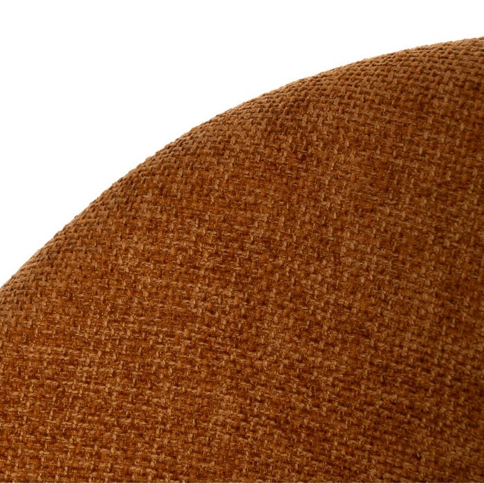 Brown Fabric-Metal Contract Chair 49 X 60 X 81 Cm