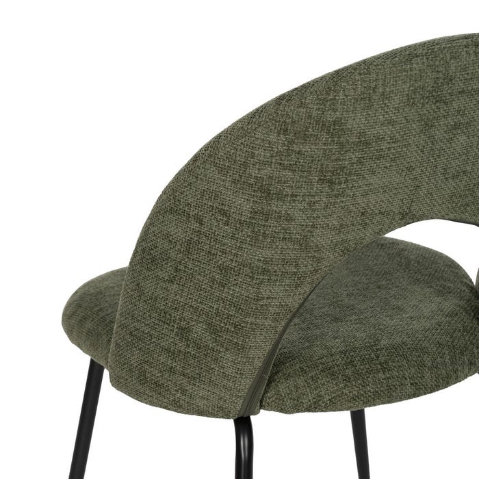 Silla Verde Tejido-Metal Contract 49 X 60 X 81 Cm