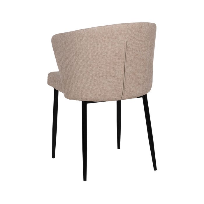 Silla Beige Tejido-Metal Contract 59 X 55 X 80 Cm