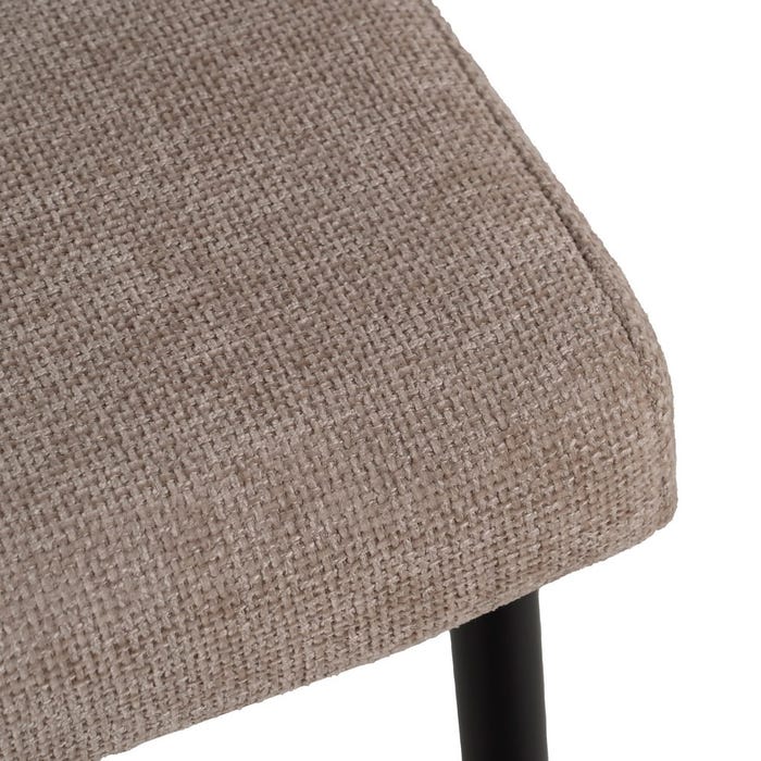 Silla Beige Tejido-Metal Contract 59 X 55 X 80 Cm