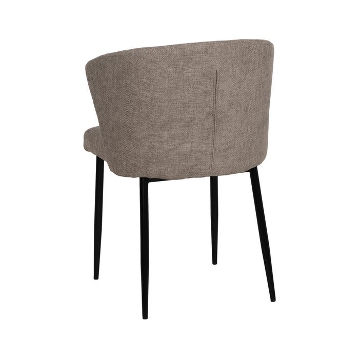 Silla Taupe Tejido-Metal Contract 59 X 55 X 80 Cm