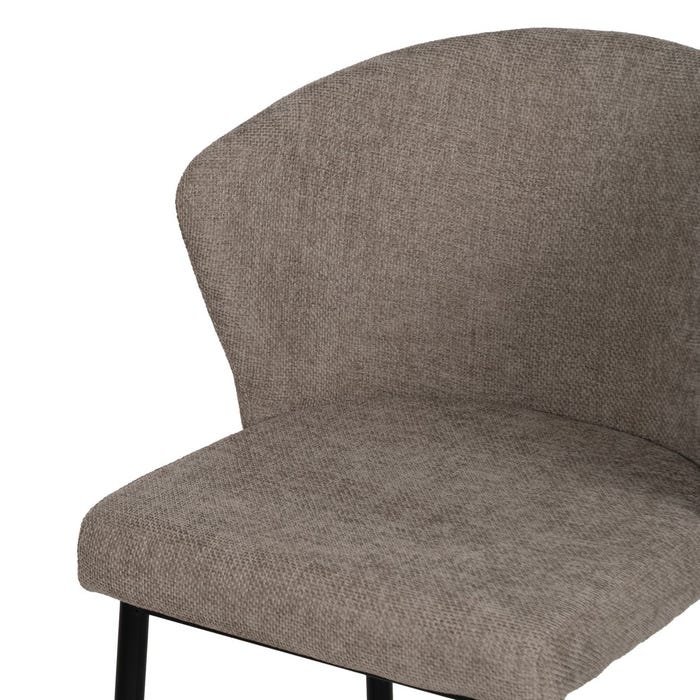 Silla Taupe Tejido-Metal Contract 59 X 55 X 80 Cm