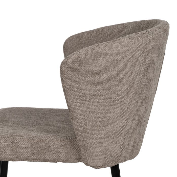 Silla Taupe Tejido-Metal Contract 59 X 55 X 80 Cm