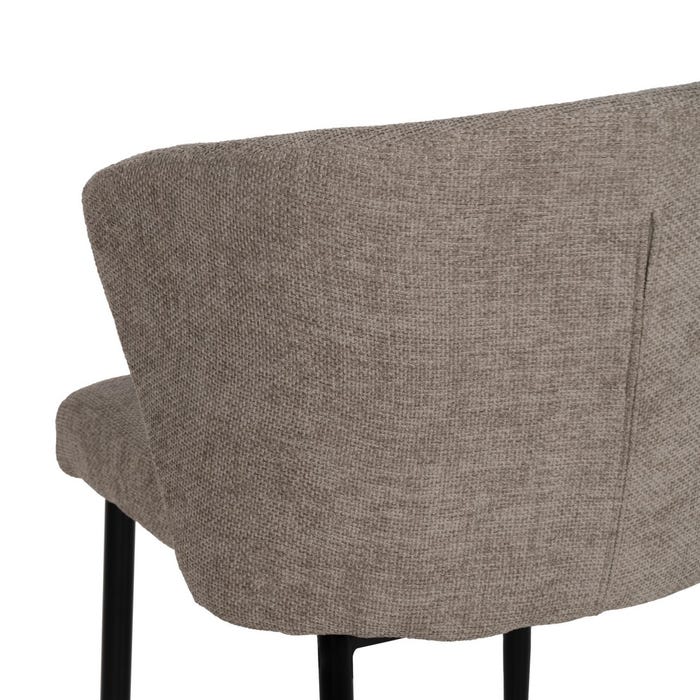 Silla Taupe Tejido-Metal Contract 59 X 55 X 80 Cm