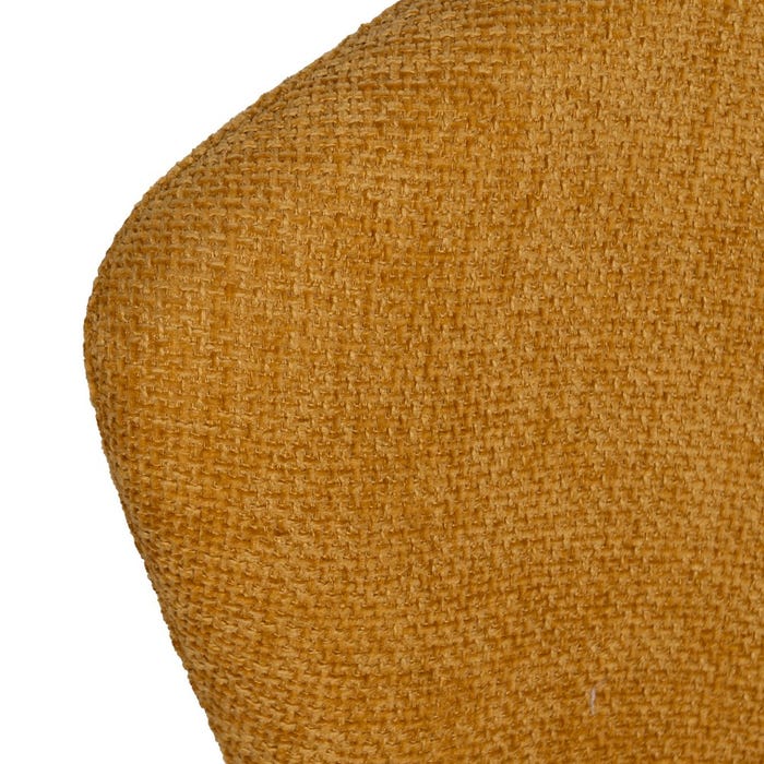 Yellow Fabric-Metal Contract Chair 59 X 55 X 80 Cm