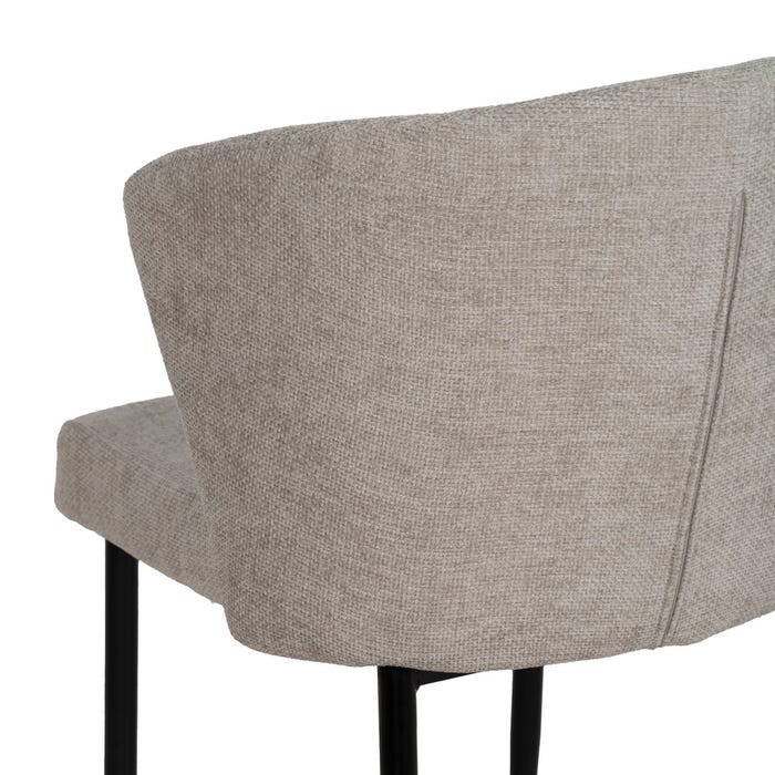 Silla Gris Tejido-Metal Contract 59 X 55 X 80 Cm