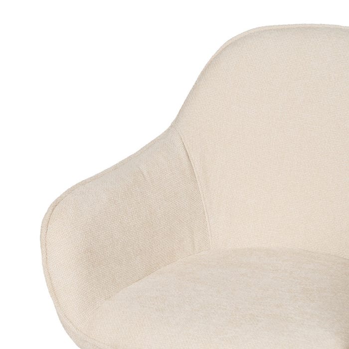 Silla Blanco Tejido-Metal Contract 60 X 59 X 83 Cm